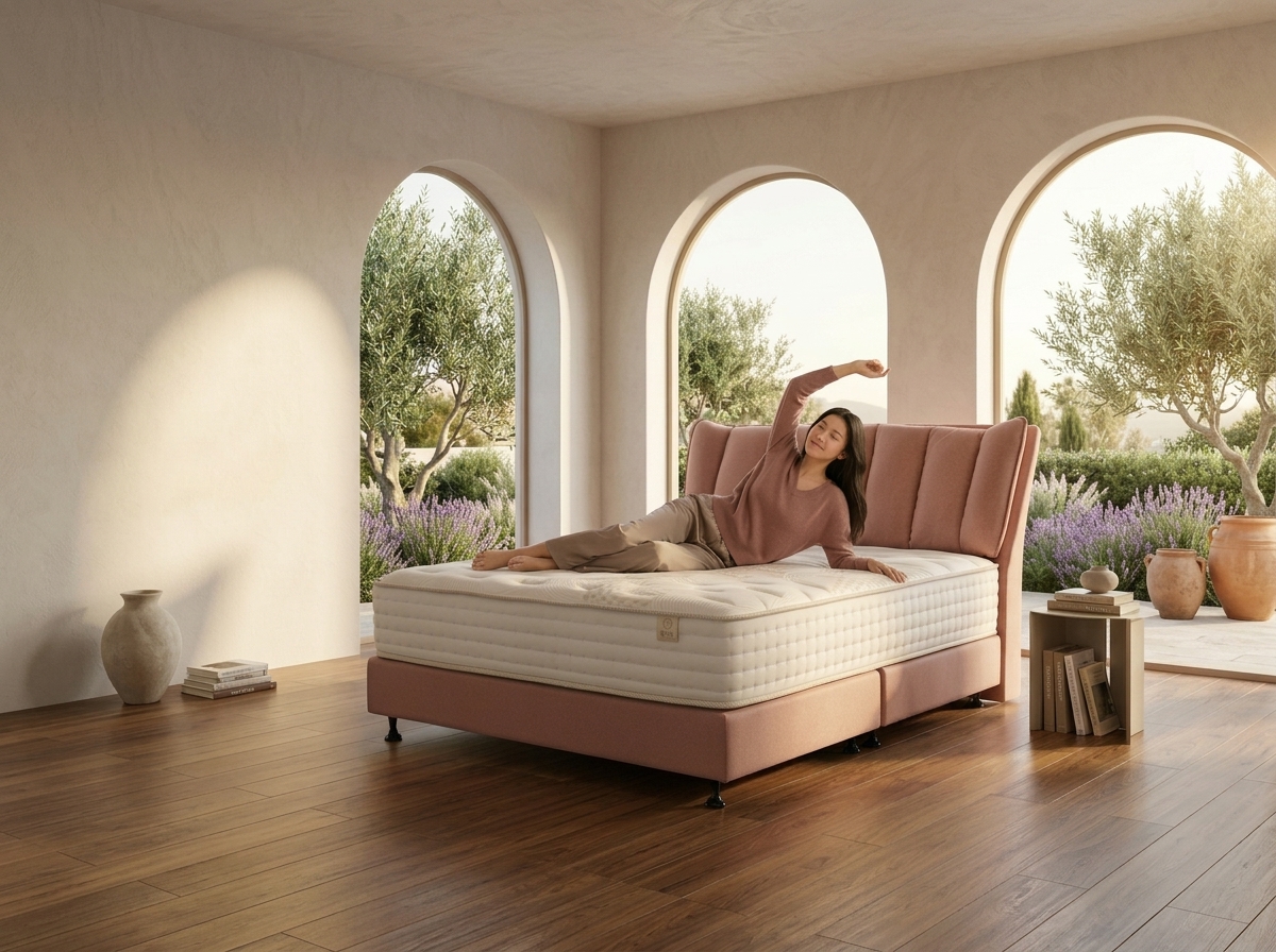 雲朵羊床墊2.3線徑中鋼獨立筒護脊支撐示意圖