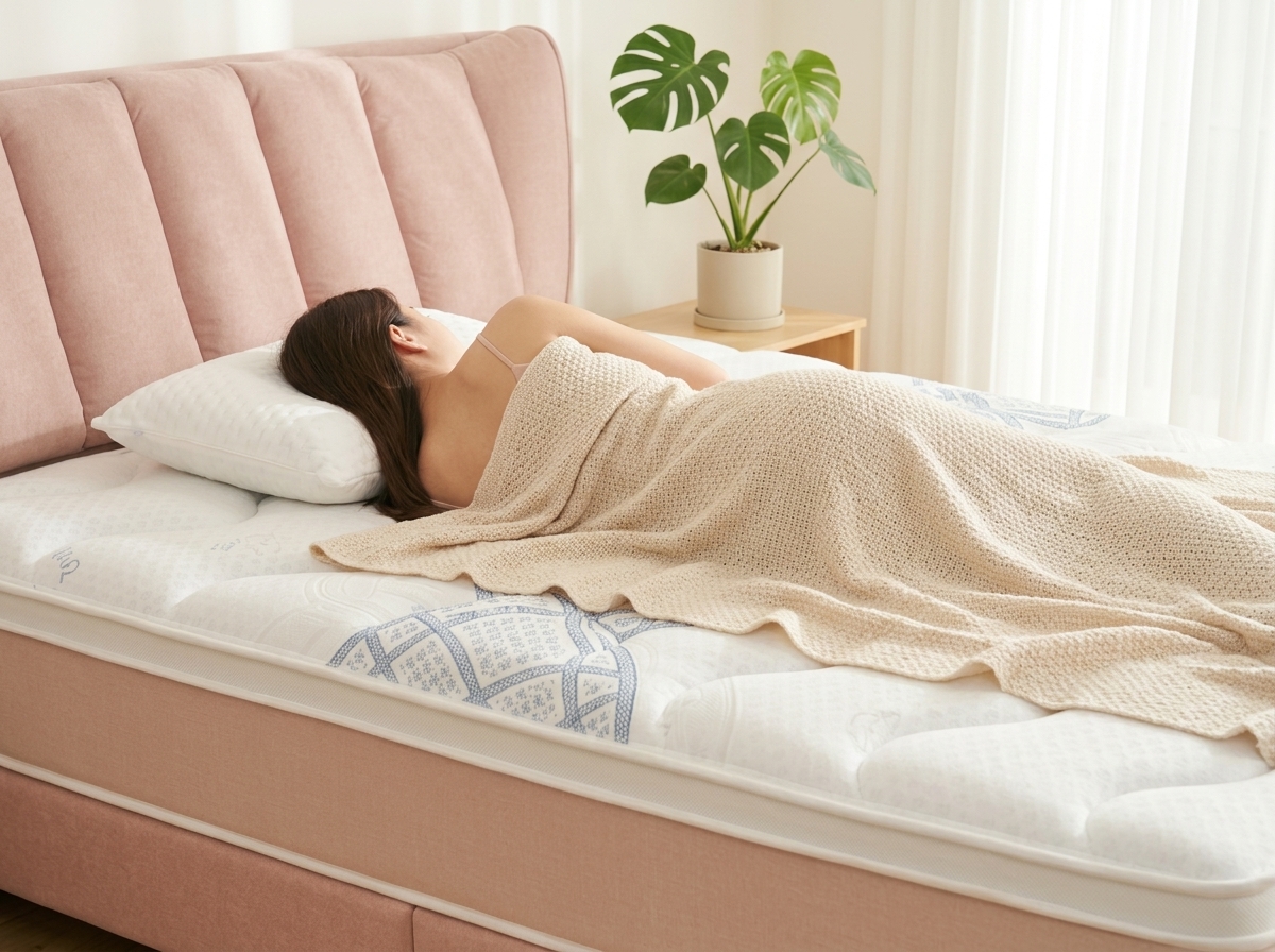 粉紅羊床墊核心強化支撐護脊設計