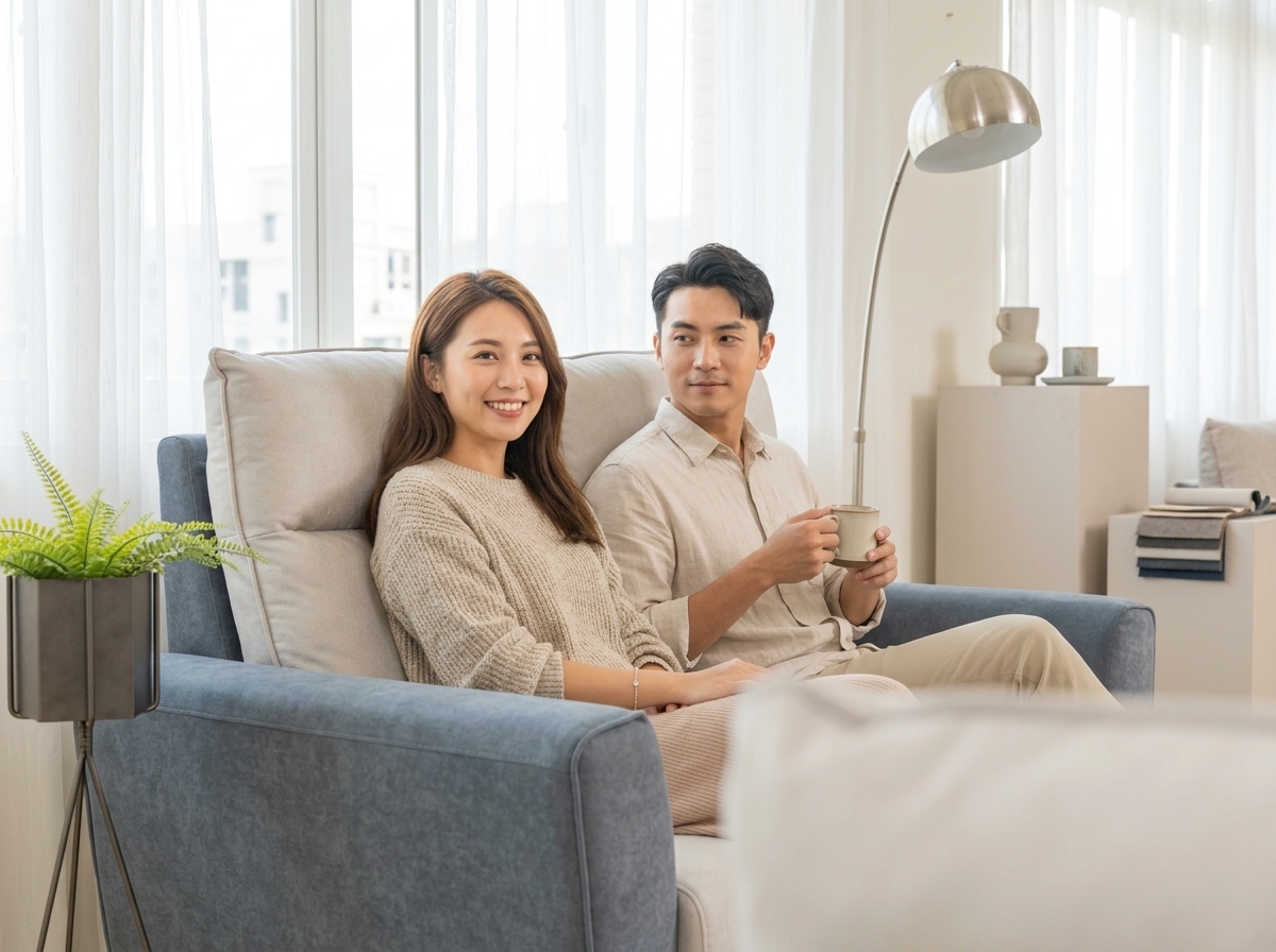 威尼斯簡約沙發免費雙色客製化都會風美學示意圖