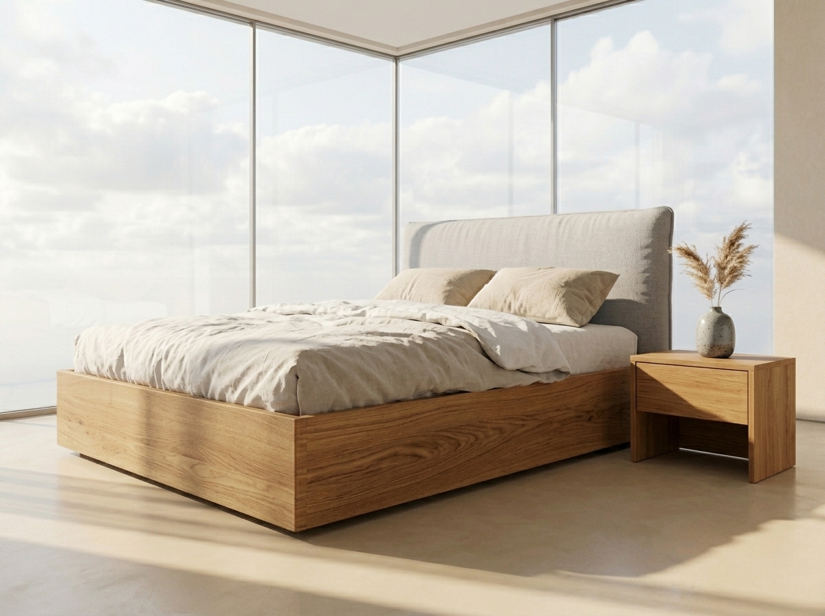 保留自然木質紋理的極簡家具